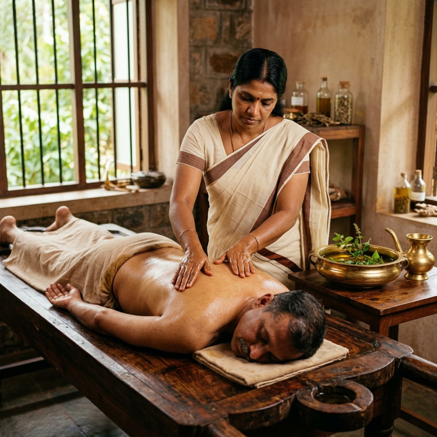 Ayurveda Abhyanga massage therapy